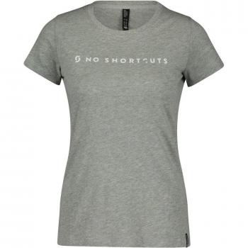 Scott Damen T-Shirt No Shortcuts aus Bio-Baumwolle grau Größe S