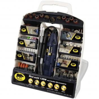 Outil rotatif multifonction Rhino 135W avec accessoires