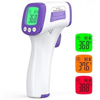 Konjac SmartTherm 2‑in‑1: Termometro Frontale per Adulti, Neonati & Bambini