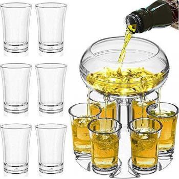 YOVINN 6-Piece Shot Glass Dispenser