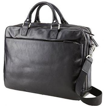 Picard Buddy 42cm Briefcase in Black Leather