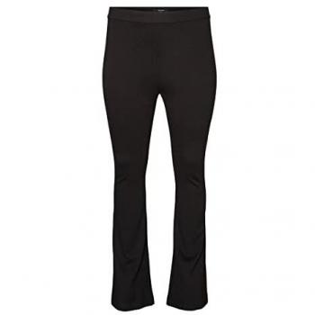 Pantalon Flared Fit Noir en Viscose