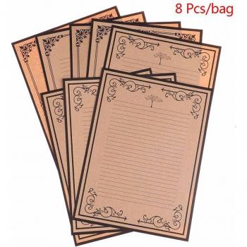 Estuche de Notitas Clásicas en Papel de Kraft con Palabras Tiernas