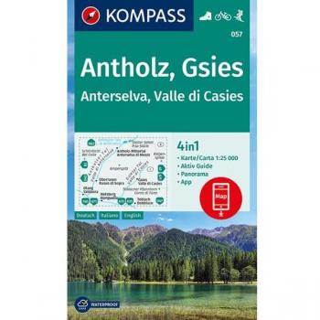 KOMPASS Wanderkarte 057 Antholz, Gsies, Anterselva, Valle di Casies 1:25000: 4in1 Wanderkarte mit Aktiv Guide und Panorama inklusive Karte zur offline ... Skitouren. (KOMPASS-Wanderkarten, Band 57)