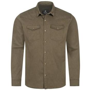 Rock Creek Langarm Denim Hemd