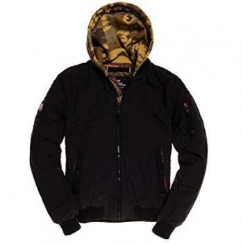 Chaqueta Superdry Air Corps con Capucha, Negro, Mediana