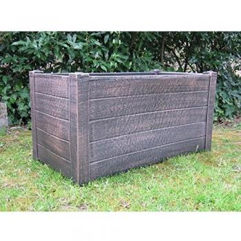 L-Formiger Teak-Blumentopf – 78 × 40 × 40 cm