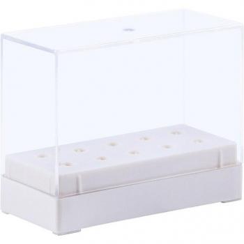 Acrylic Storage Box for Nail Drill Bits with 7/10 Slots