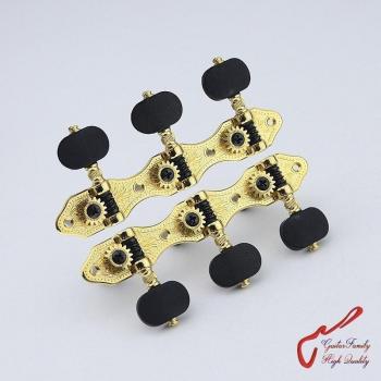 1 Set of Gold Classical Guitar Tuners 1:16 Gear Ratio
