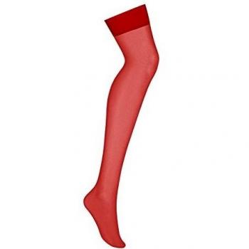 Obsessive feine rote Strümpfe für Strumpfhalter