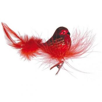 Krebs Christbaumschmuck Klammer rot