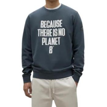 Ecoalf Barder Sweatshirt dunkelgrau mit weißen Akzenten