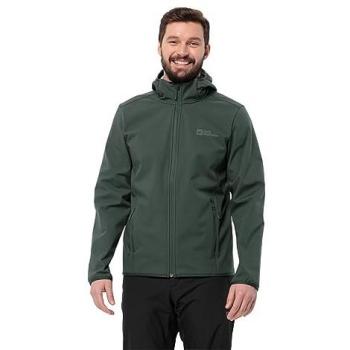 Men's Black Olive Bornberg Hoodie by Jack Wolfskin