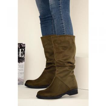 Botas sin cordones de gamuza para mujer A112-20Suede