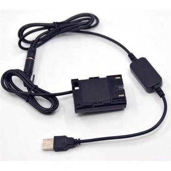5V USB Cable Power Bank + LP-E6 DR-E6 ACK-E6 AC-E6 for Canon EOS 5D Mark II III 5D2 5D3 6D 7D 60D