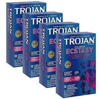 Double Ecstasy Ultra Ribbed Premium Latex Condom Set