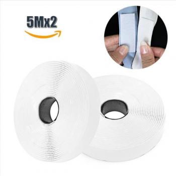 5M x 20mm Reusable Double-Sided Hook and Loop Tape