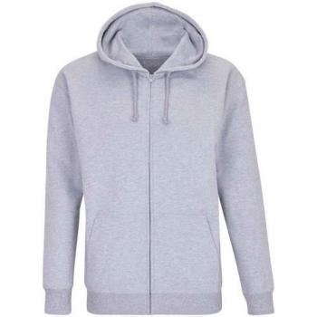 SOLS Unisex Adult Carter Marl Full Zip Hoodie L grey