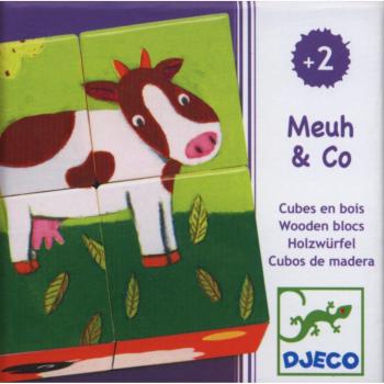 Puzzle cube mouton Meuh et Co Djeco