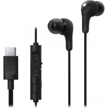 Auriculares de botón JVC HA-FR9UC 'Gumy Connect' negros con USB-C