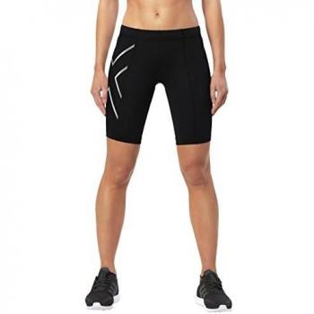 2XU Women's Compression Short, Small, Black/Silver