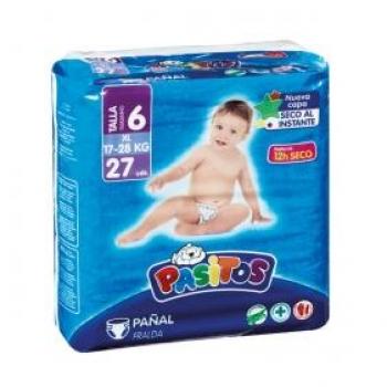 Pañales Pasitos Talla 3 4-9 Kg 56 Unidades